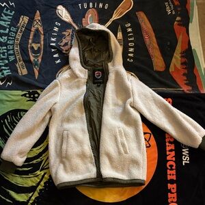 Plush Sherpa Lined Hoodie - Cream